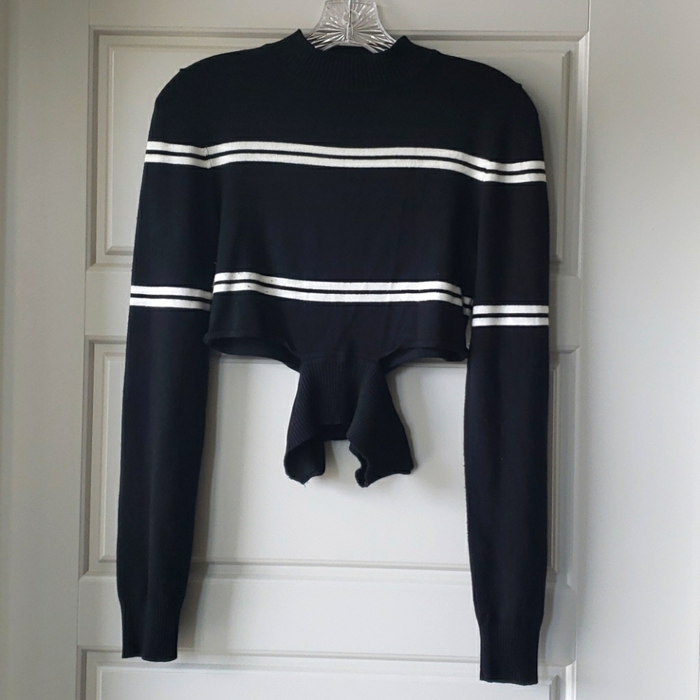 Forever 21 Mock Neck Cut Out Sweater